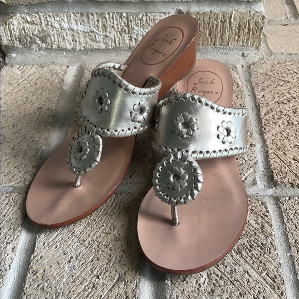 EUC - worn once Jack Rogers Wedge Sandal